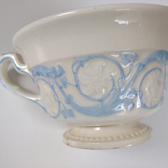 Vintage Wedgwood Patrician Tea Cup & Saucer Etruria Barlaston Shabby Distressed - Picture 9 of 10